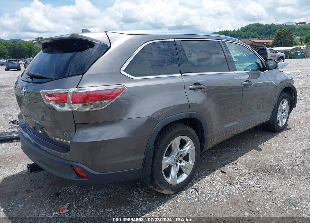 2016 TOYOTA HIGHLANDER LIMITED PLATINUM V6 VIN: 5TDDKRFH5GS350504