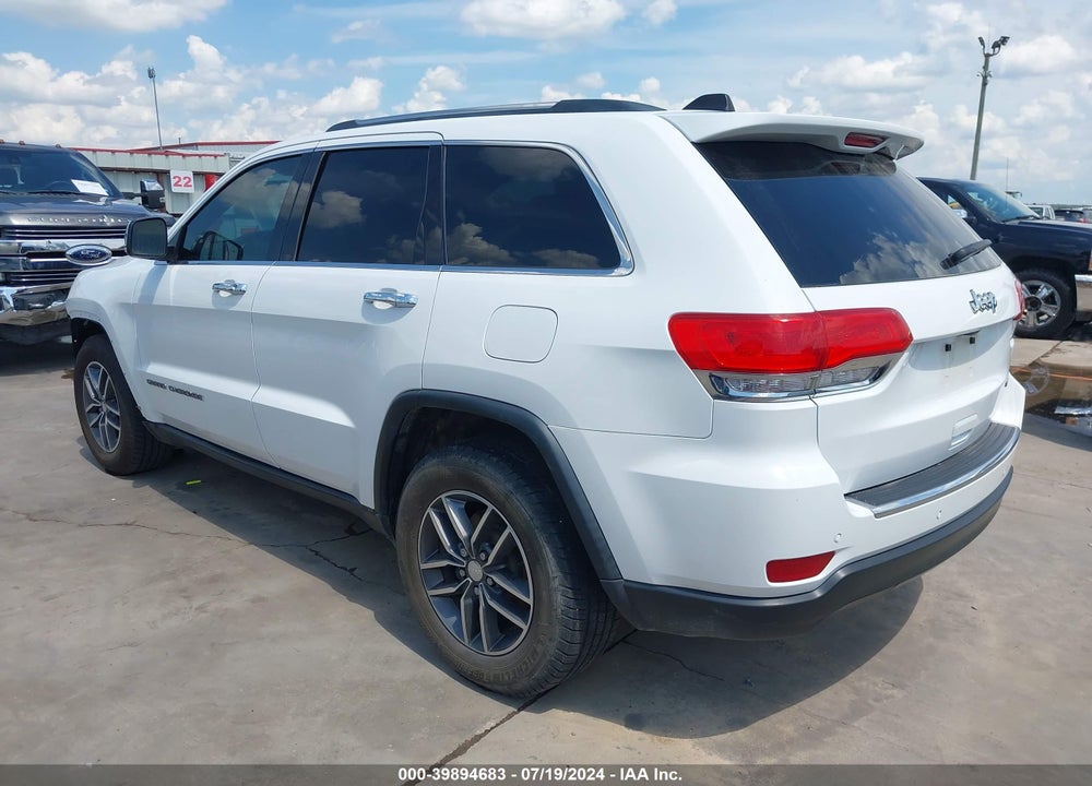 2017 JEEP GRAND CHEROKEE LIMITED 4X2 VIN: 1C4RJEBG3HC676920