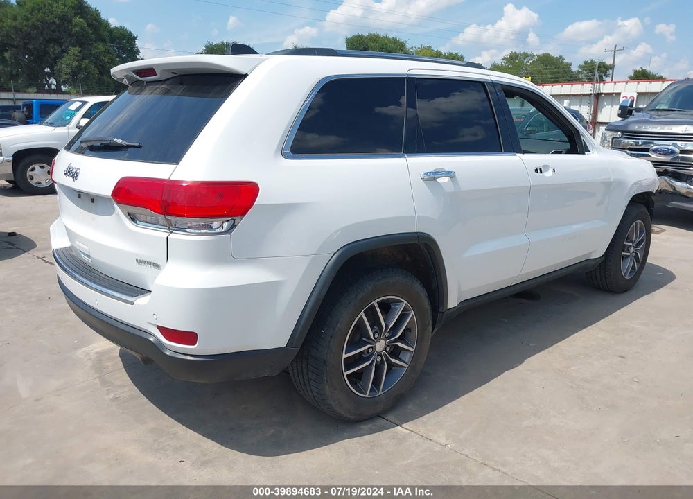 2017 JEEP GRAND CHEROKEE LIMITED 4X2 VIN: 1C4RJEBG3HC676920