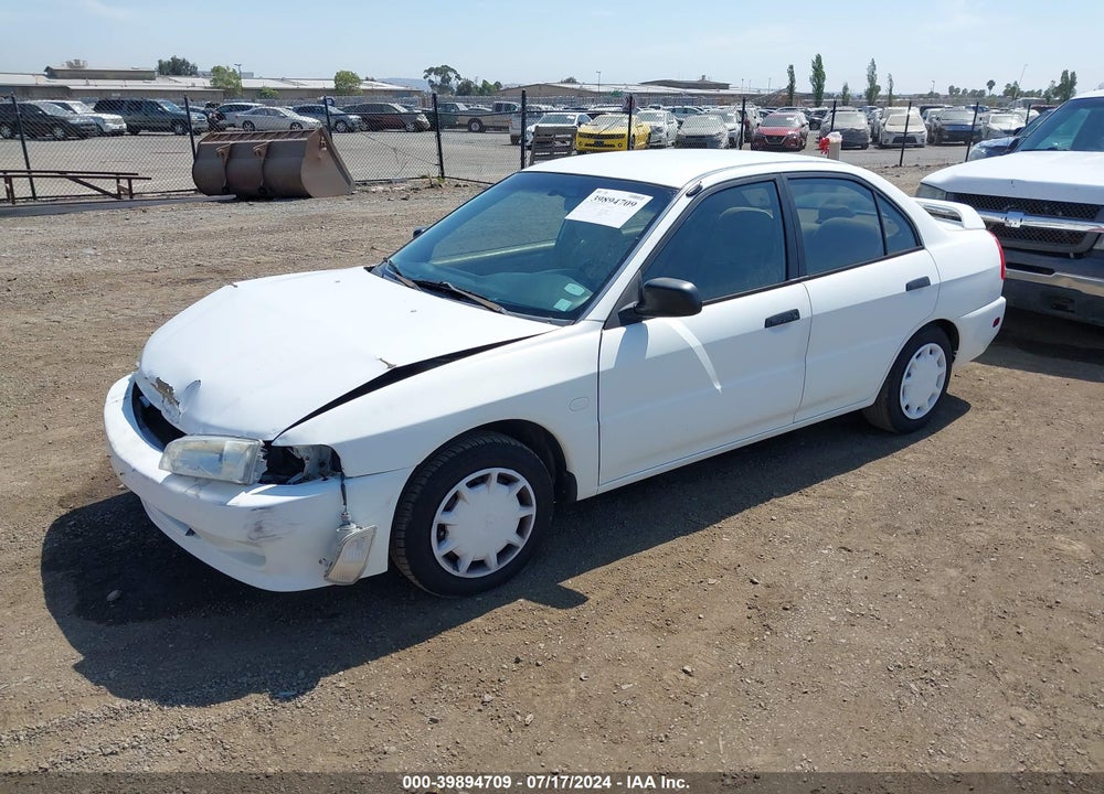 2001 MITSUBISHI MIRAGE ES VIN: JA3AY26C61U002435
