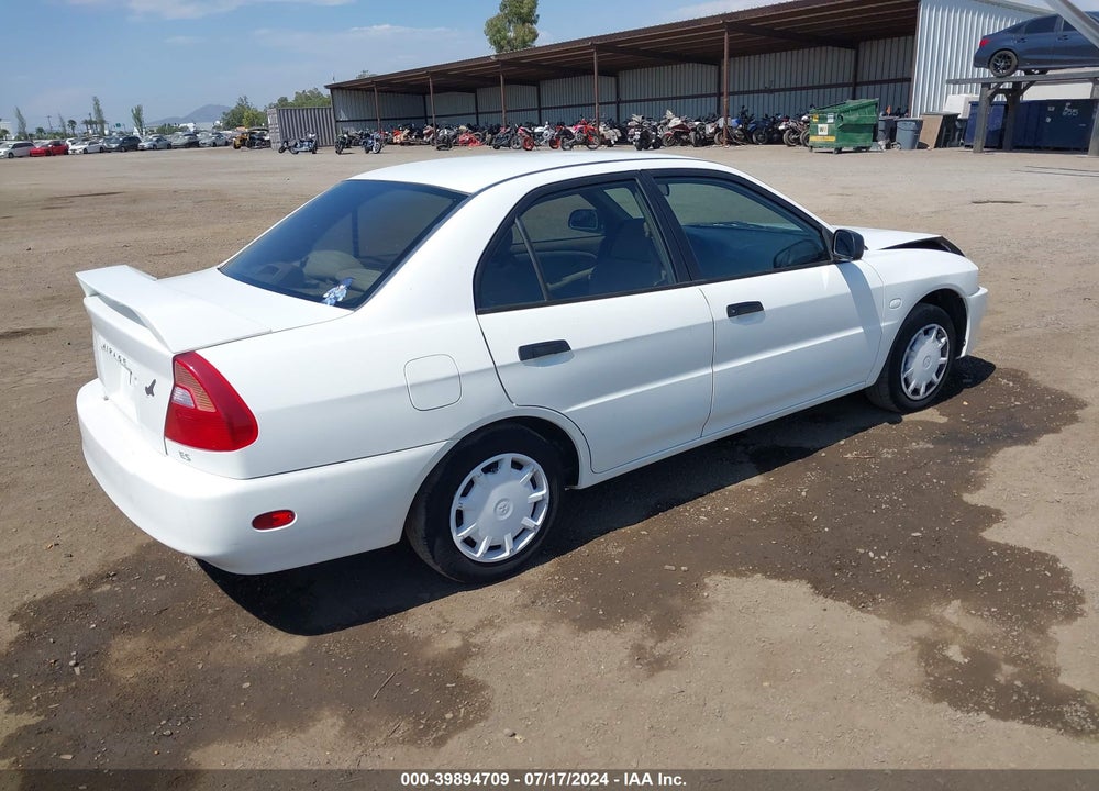2001 MITSUBISHI MIRAGE ES VIN: JA3AY26C61U002435