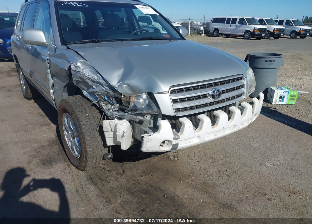 2002 TOYOTA HIGHLANDER V6 VIN: JTEGF21A620066664