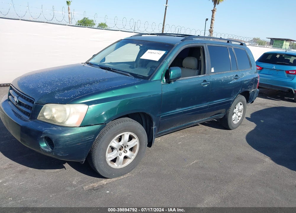 2003 TOYOTA HIGHLANDER V6 VIN: JTEGF21A730120944