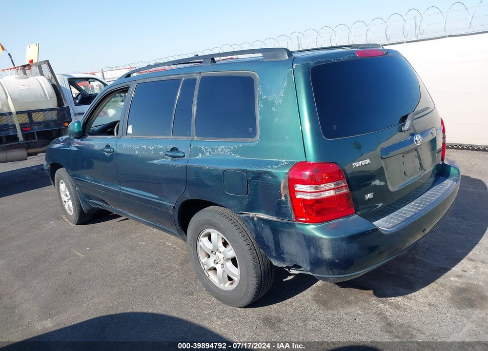 2003 TOYOTA HIGHLANDER V6 VIN: JTEGF21A730120944