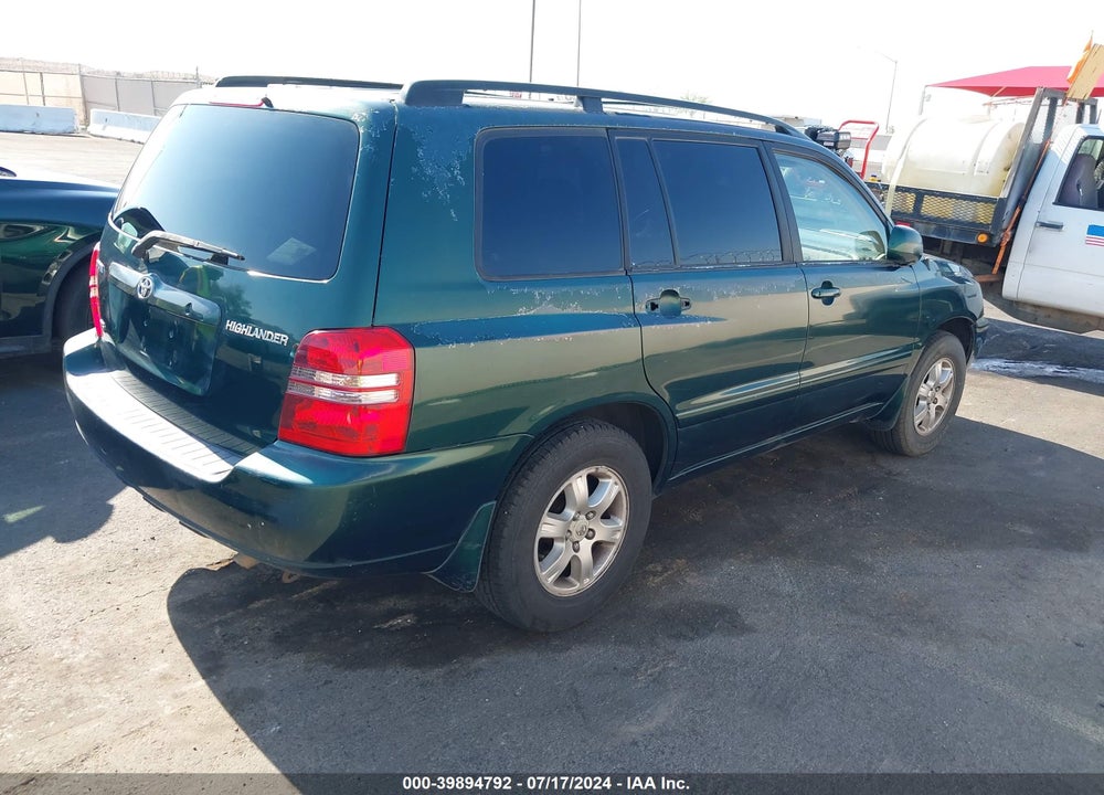 2003 TOYOTA HIGHLANDER V6 VIN: JTEGF21A730120944