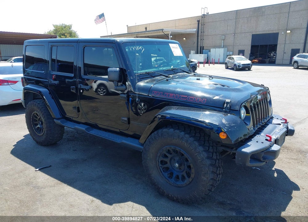 2016 JEEP WRANGLER UNLIMITED RUBICON HARD ROCK VIN: 1C4BJWFGXGL286171
