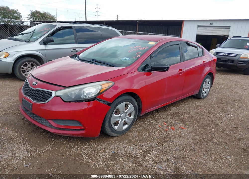 2016 KIA FORTE LX VIN: KNAFK4A6XG5593276