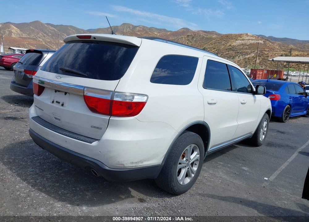 2012 DODGE DURANGO CREW VIN: 1C4RDHDG3CC120041