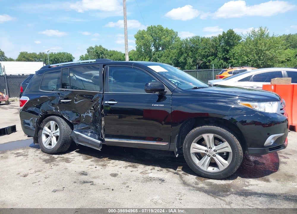 2013 TOYOTA HIGHLANDER LIMITED V6 VIN: 5TDYK3EH2DS101699