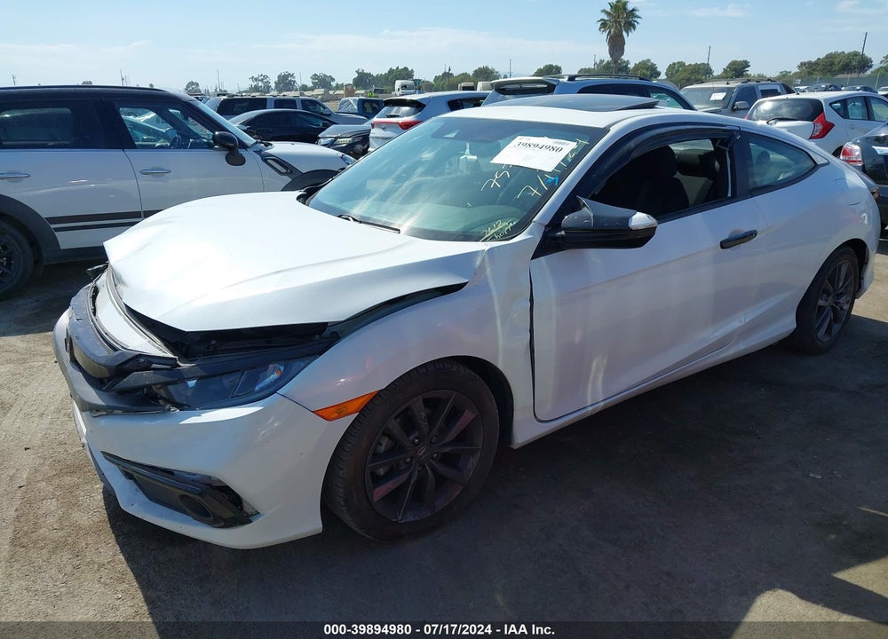 2019 HONDA CIVIC EX VIN: 2HGFC3B3XKH356773