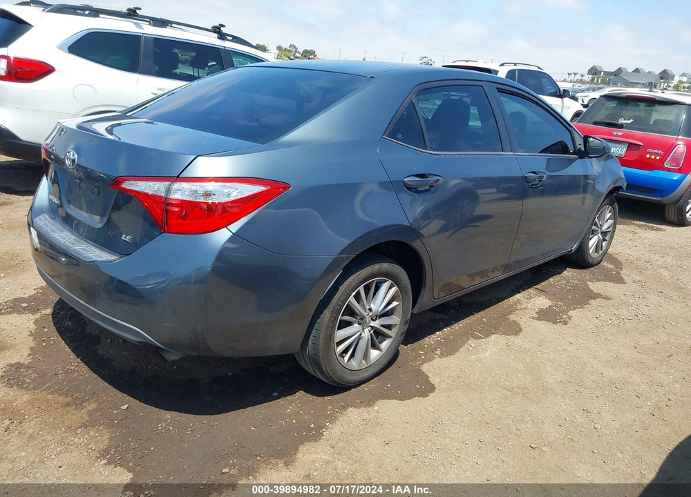 2014 TOYOTA COROLLA LE PLUS VIN: 5YFBURHE5EP103655