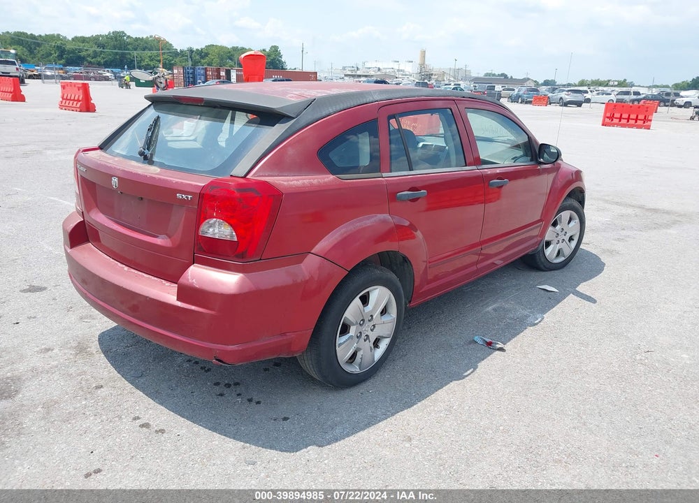 2007 DODGE CALIBER SXT VIN: 1B3HB48B37D519266