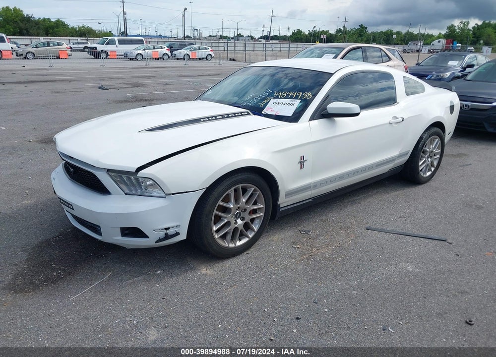 2012 FORD MUSTANG V6 PREMIUM VIN: 1ZVBP8AM8C5214615