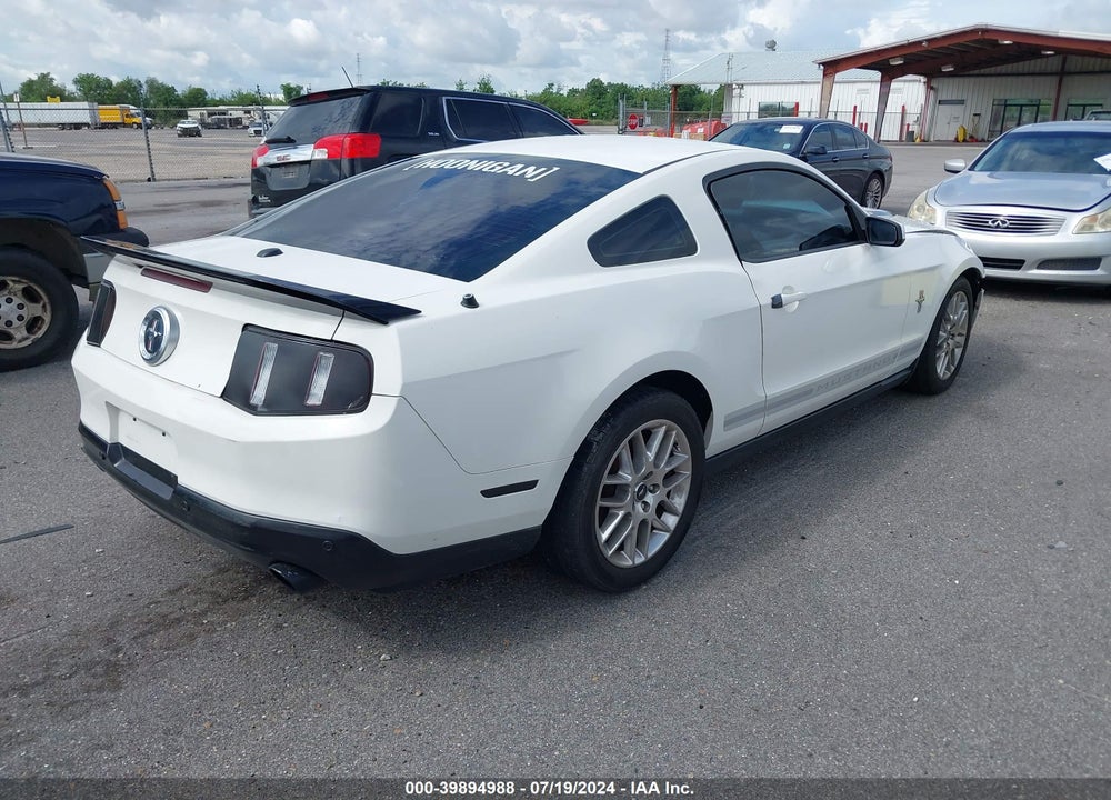 2012 FORD MUSTANG V6 PREMIUM VIN: 1ZVBP8AM8C5214615