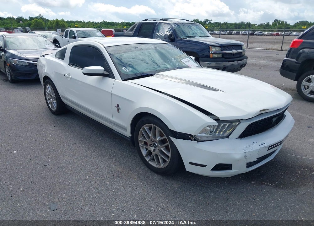 2012 FORD MUSTANG V6 PREMIUM VIN: 1ZVBP8AM8C5214615