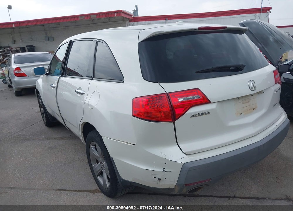 2009 ACURA MDX SPORT PACKAGE VIN: 2HNYD28829H502587