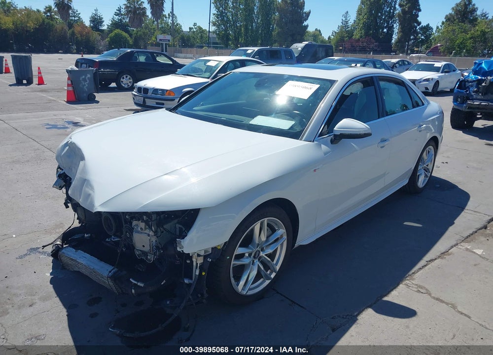 2021 AUDI A4 PREMIUM PLUS 45 TFSI S LINE QUATTRO S TRONIC VIN: WAUEAAF44MN006148