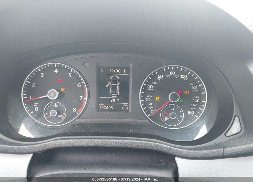 2012 VOLKSWAGEN PASSAT 2.5L SE VIN: 1VWBP7A31CC015743