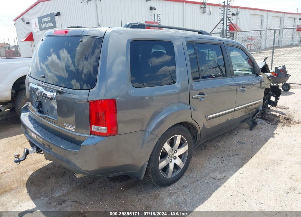 2012 HONDA PILOT TOURING VIN: 5FNYF4H9XCB084250