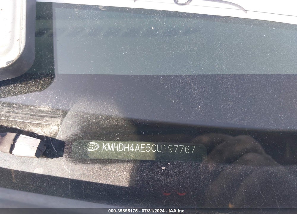 2012 HYUNDAI ELANTRA GLS (ULSAN PLANT) VIN: KMHDH4AE5CU197767
