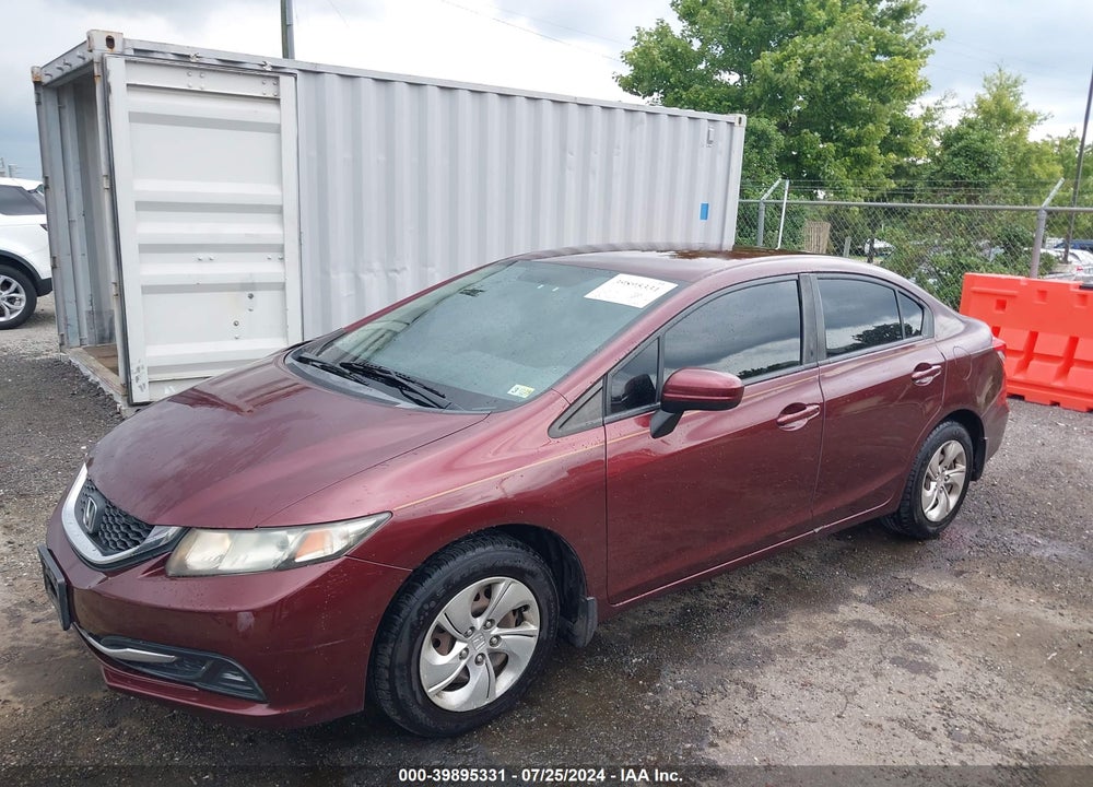 2015 HONDA CIVIC LX VIN: 19XFB2F51FE076278