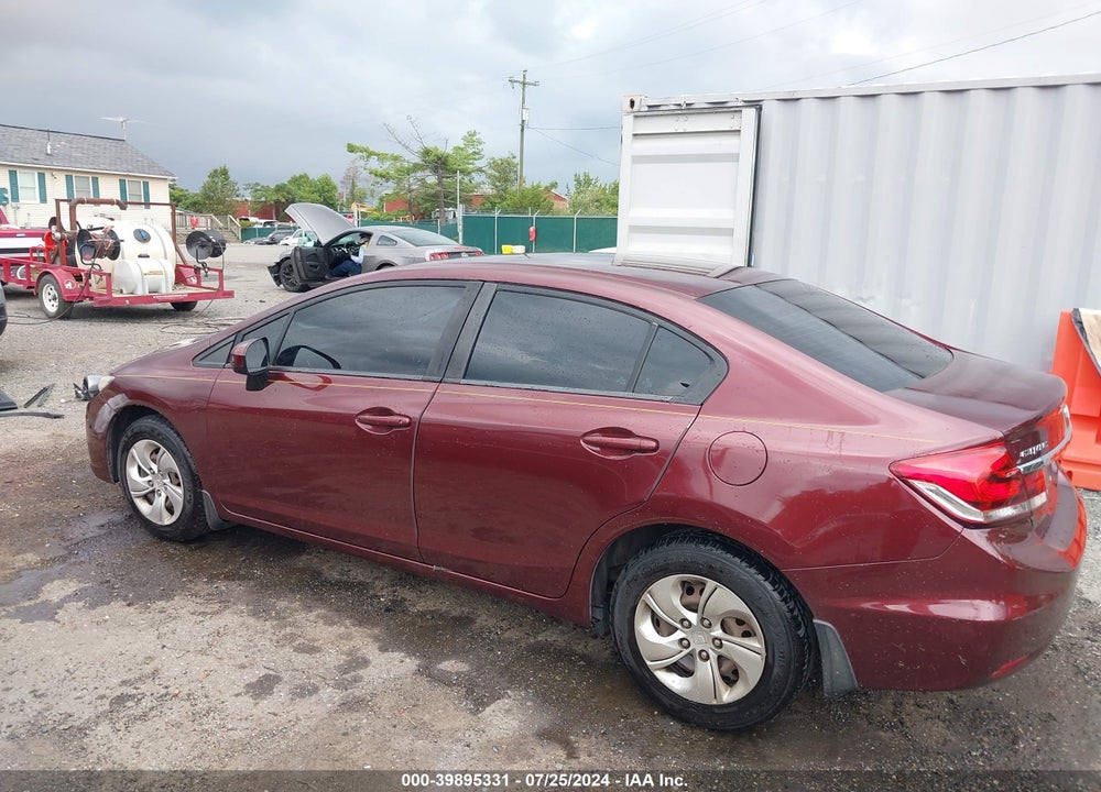 2015 HONDA CIVIC LX VIN: 19XFB2F51FE076278
