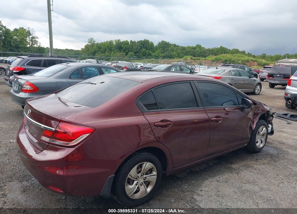 2015 HONDA CIVIC LX VIN: 19XFB2F51FE076278