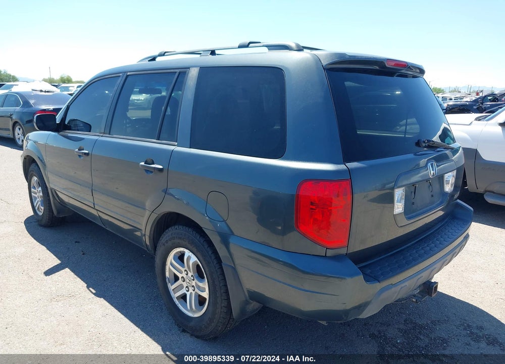 2005 HONDA PILOT EX-L VIN: 2HKYF18585H557174