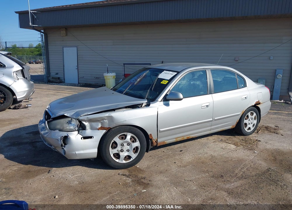 2002 HYUNDAI ELANTRA GLS VIN: KMHDN45D92U285536