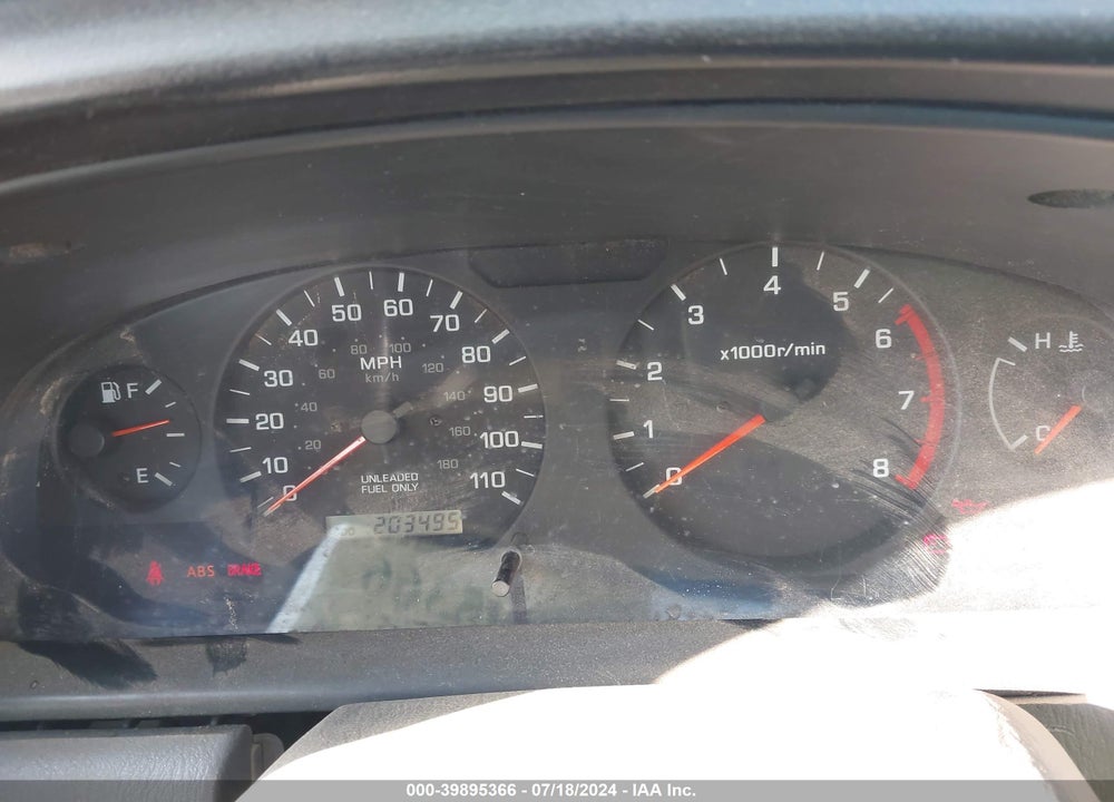 2000 NISSAN FRONTIER SE-V6/XE-V6 VIN: 1N6ED27T4YC334514
