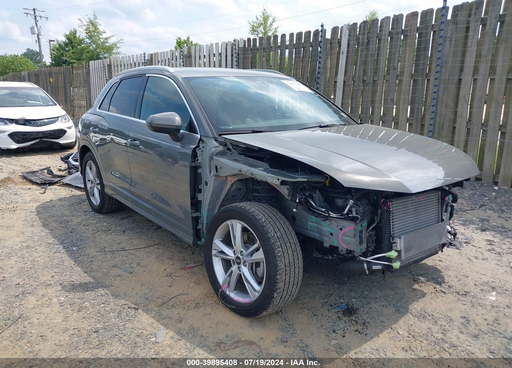 2022 AUDI Q3 PREMIUM 45 TFSI S LINE QUATTRO TIPTRONIC VIN: WA1DECF38N1024080