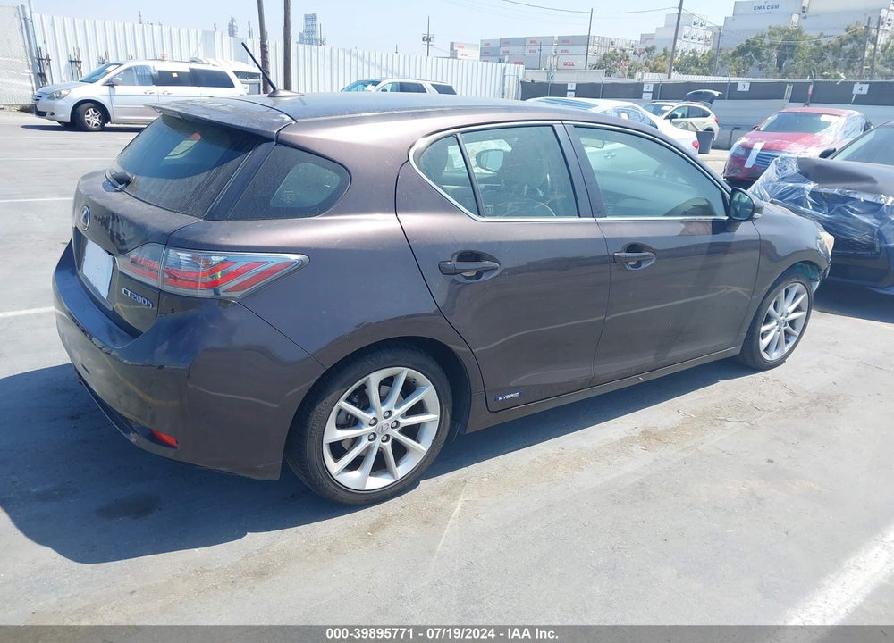 2013 LEXUS CT 200H VIN: JTHKD5BH4D2142678