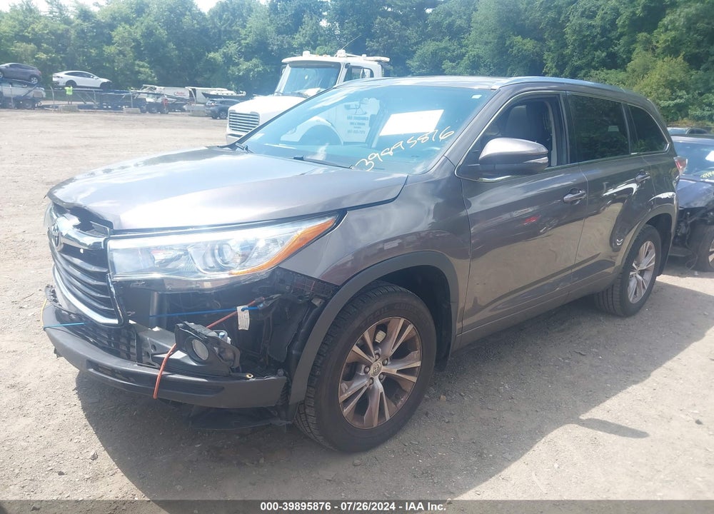 2015 TOYOTA HIGHLANDER XLE V6 VIN: 5TDJKRFH7FS089488