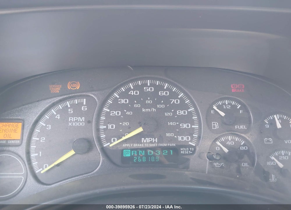 2000 CHEVROLET SILVERADO 1500 VIN: 1GCEK14VXYE287521