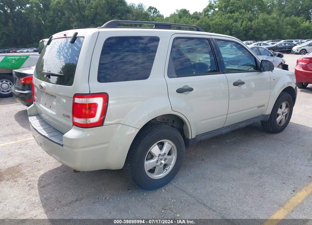2008 FORD ESCAPE VIN: 1FMCU931X8KD56445