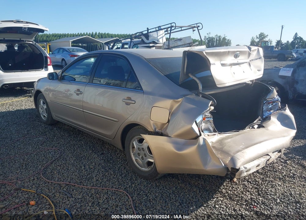 2002 TOYOTA CAMRY LE V6 VIN: 4T1BF30K72U029741