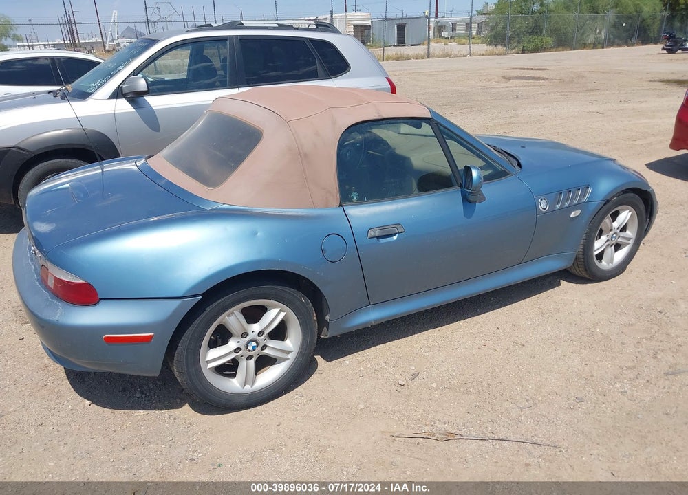 2000 BMW Z3 2.3 VIN: WBACH9344YLG05769