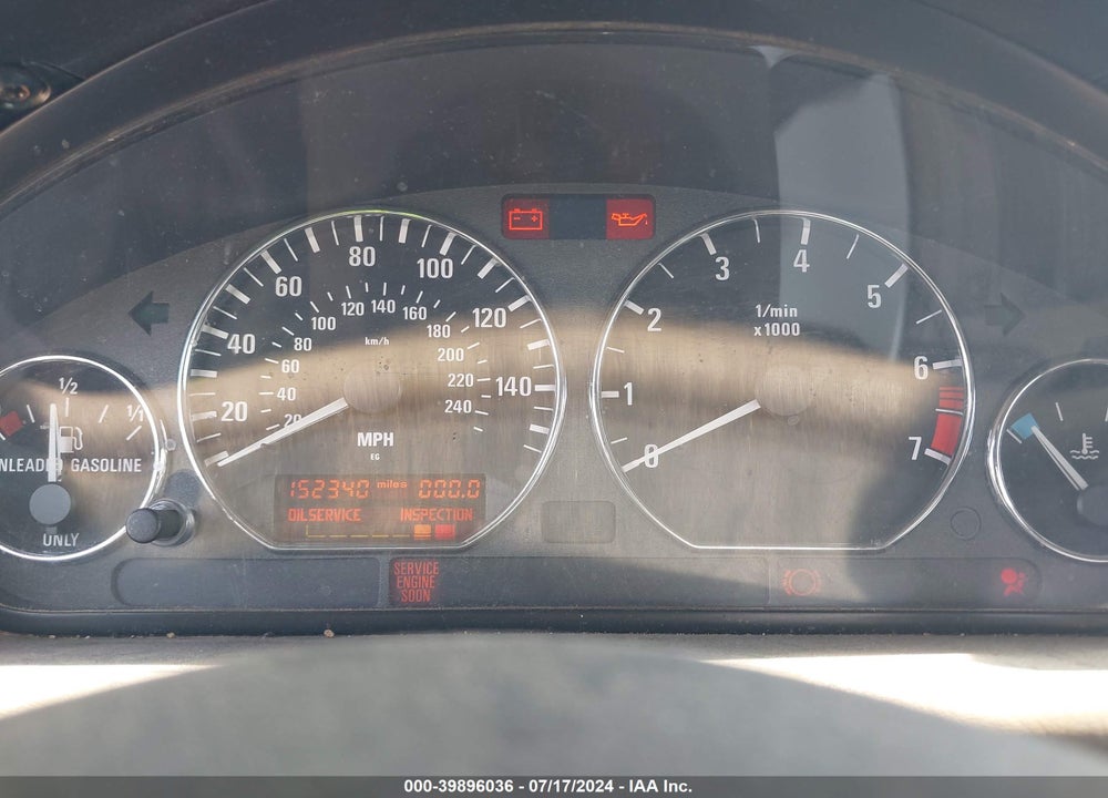 2000 BMW Z3 2.3 VIN: WBACH9344YLG05769