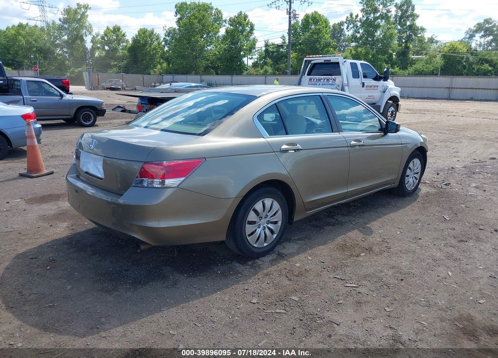 2008 HONDA ACCORD 2.4 LX VIN: 1HGCP263X8A090688
