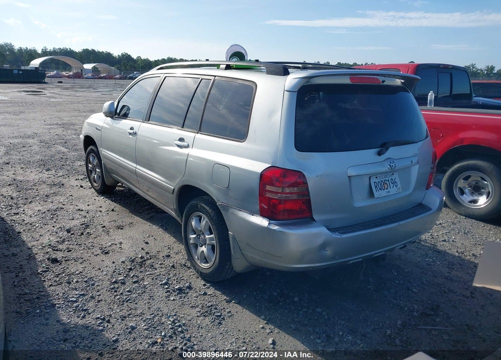 2003 TOYOTA HIGHLANDER LIMITED V6 VIN: JTEGF21A630085913