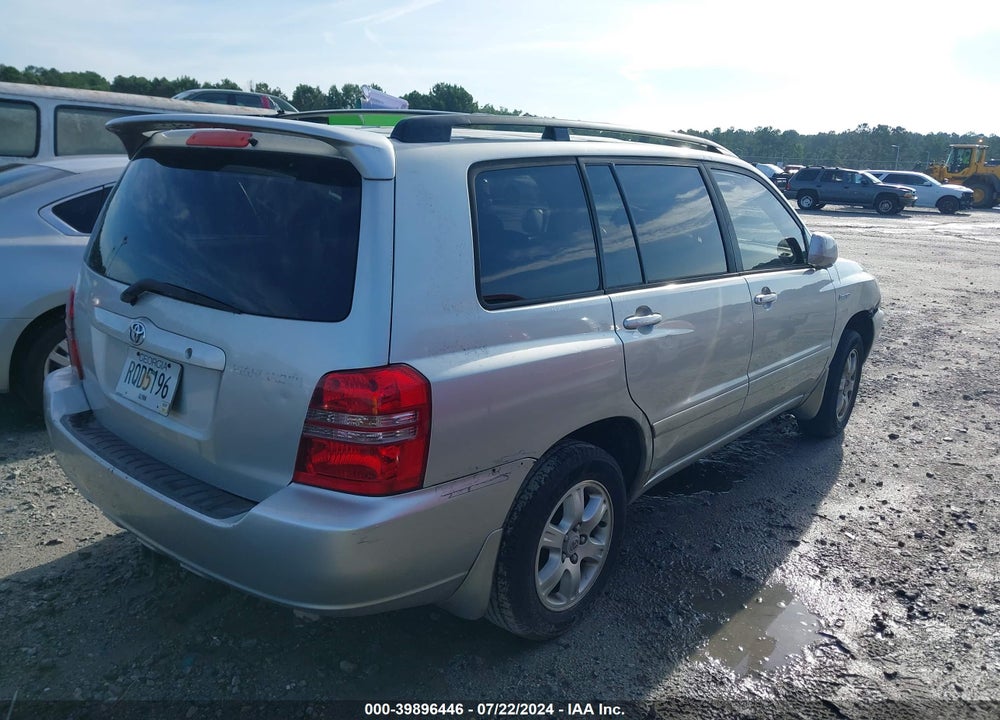 2003 TOYOTA HIGHLANDER LIMITED V6 VIN: JTEGF21A630085913
