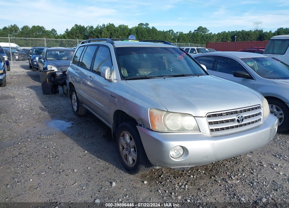 2003 TOYOTA HIGHLANDER LIMITED V6 VIN: JTEGF21A630085913
