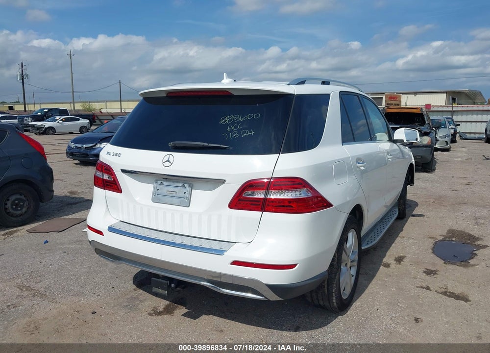 2015 MERCEDES-BENZ ML 350 VIN: 4JGDA5JBXFA487976