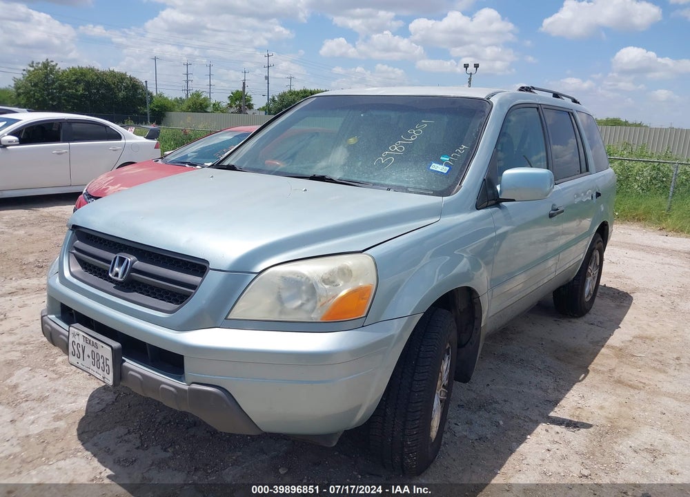 2003 HONDA PILOT EX-L VIN: 2HKYF18523H505777