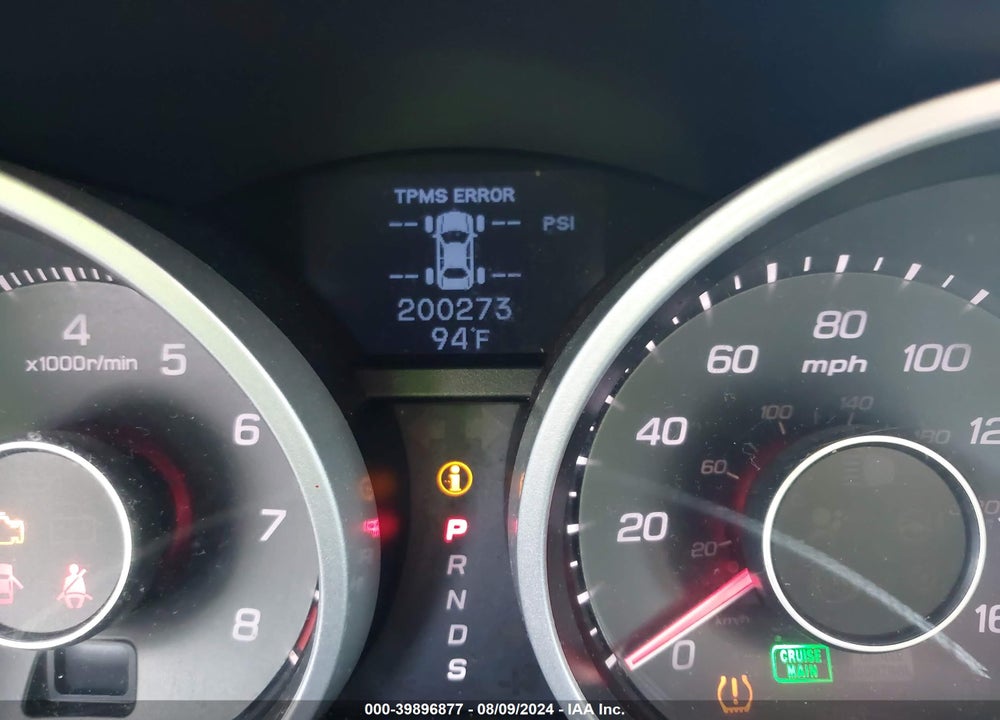 2009 ACURA TL 3.7 VIN: 19UUA96539A006129
