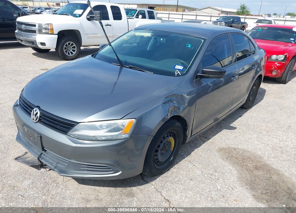 2012 VOLKSWAGEN JETTA 2.0L S VIN: 3VW2K7AJ6CM418953