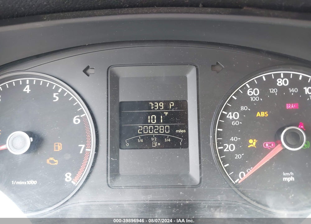 2012 VOLKSWAGEN JETTA 2.0L S VIN: 3VW2K7AJ6CM418953