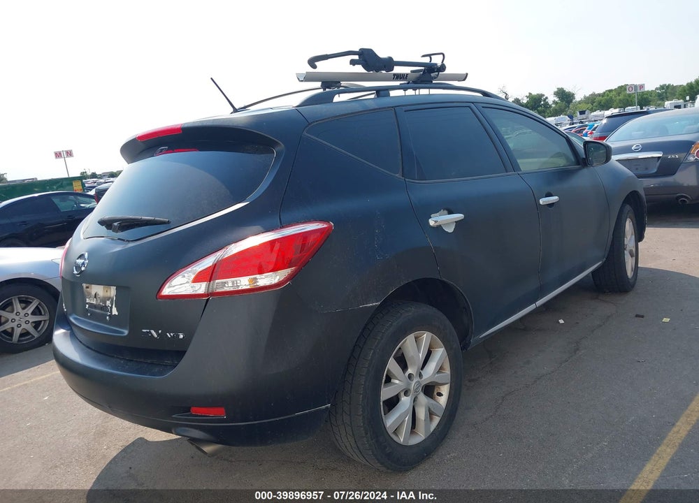 2013 NISSAN MURANO SV VIN: JN8AZ1MW4DW316152