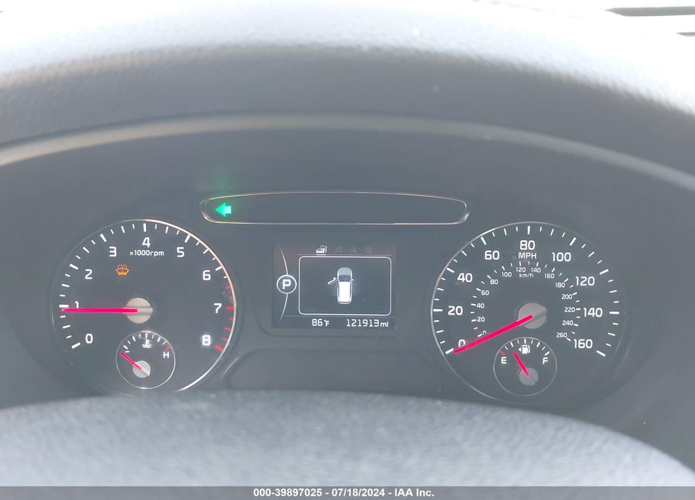 2016 KIA SORENTO 2.4L LX VIN: 5XYPG4A33GG074740