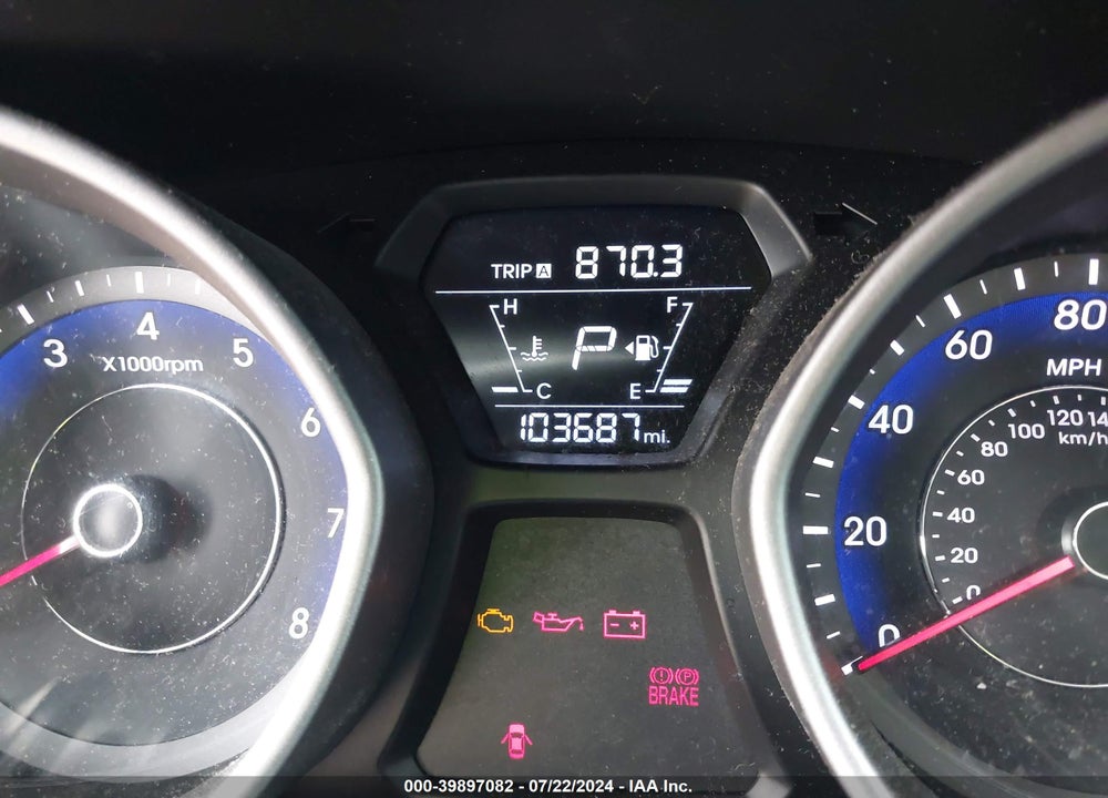 2015 HYUNDAI ELANTRA VIN: KMHDH4AE5FU378081
